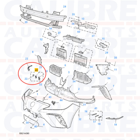 MG 4 SE & TROPHY 2022-2025 Front Bumper Lower Trim RIGHT Driver Side Trim Set