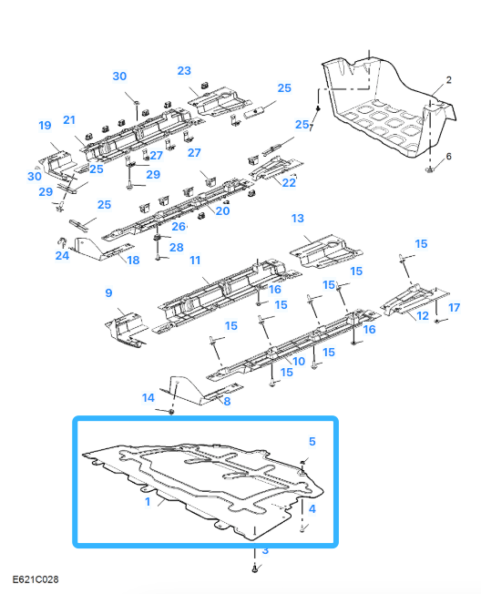 MG 5 Excite & Exclusive & Trophy 2020 - 2025 Front Engine Undertray Splash Guard