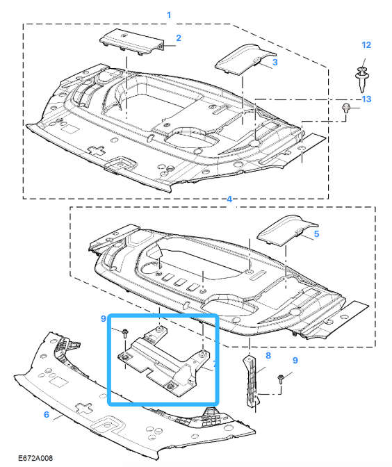 MG HS SE & TROPHY 2022-2025 Front Bumper Bonnet Latch Cover - 11011605
