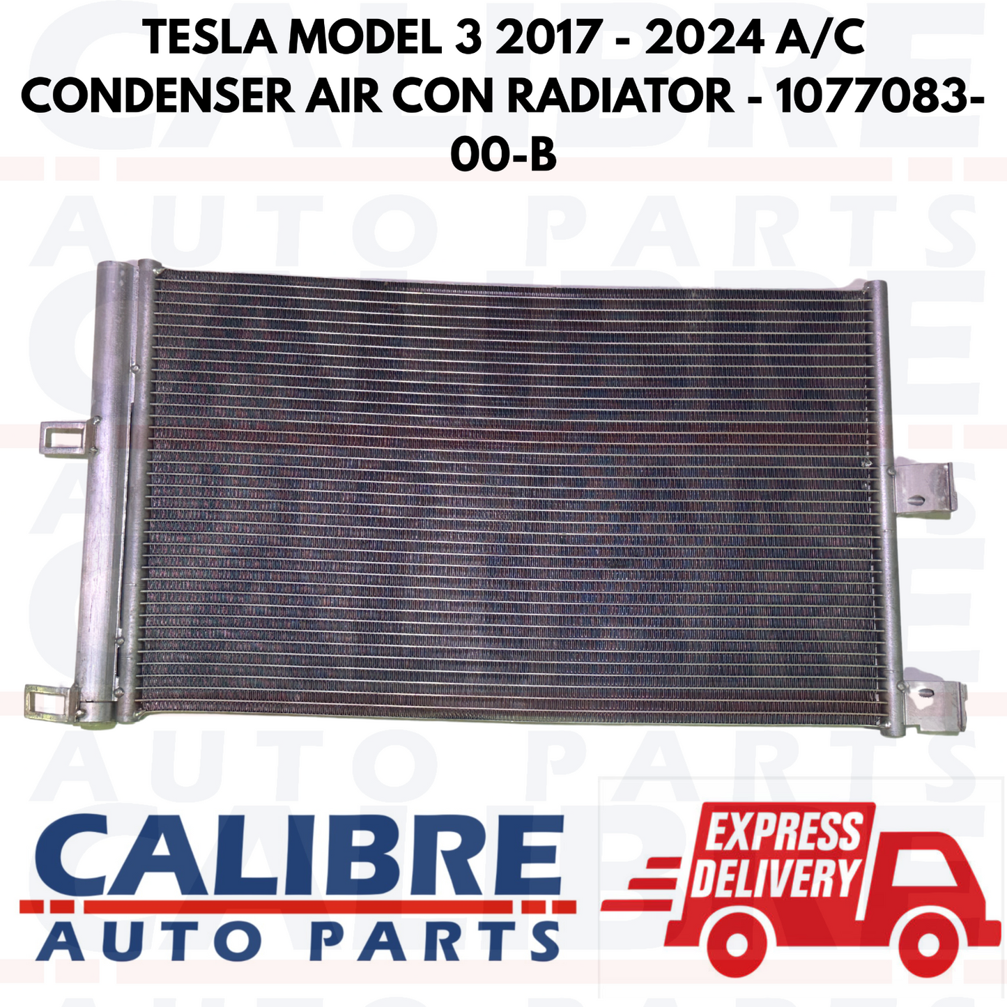 TESLA MODEL 3 2017 - 2024 A/C CONDENSER AIR CON RADIATOR - 1077083-00-B
