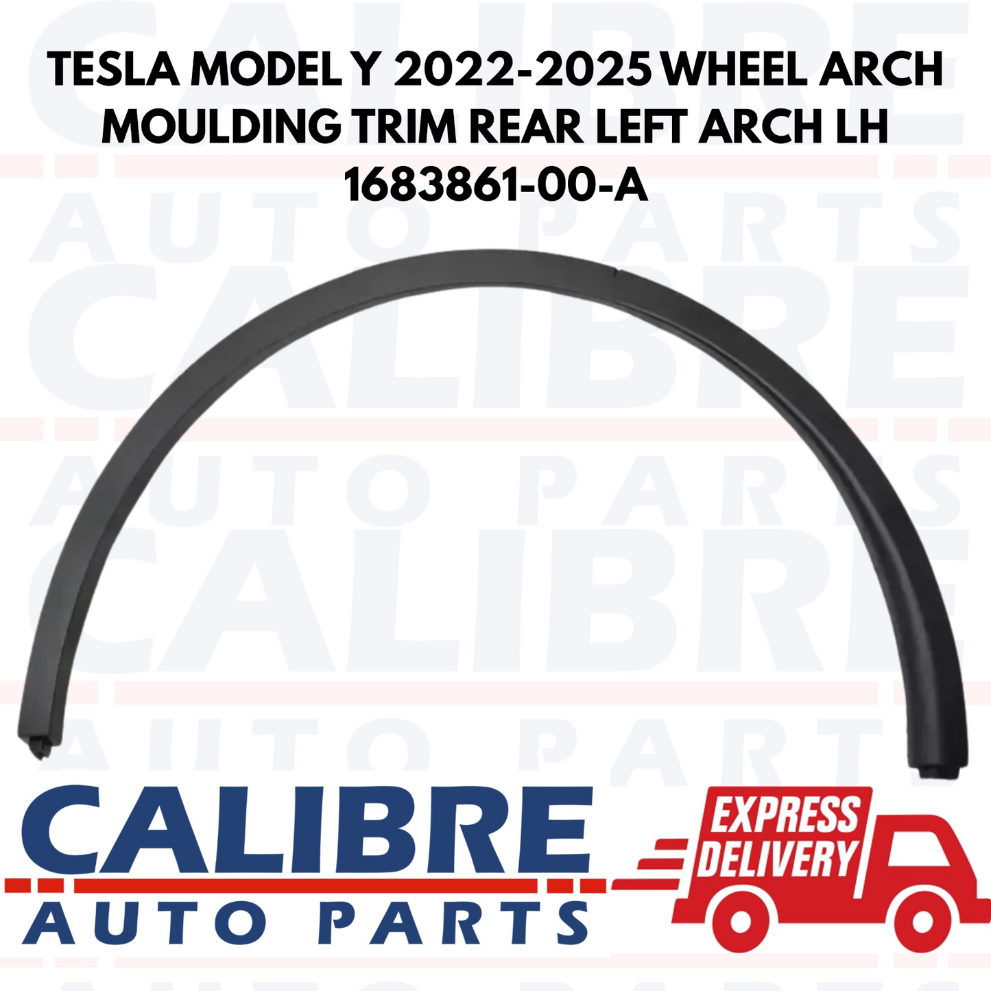TESLA MODEL Y 2022-2025 WHEEL ARCH TRIM REAR LEFT ARCH LH 1683861-00-A
