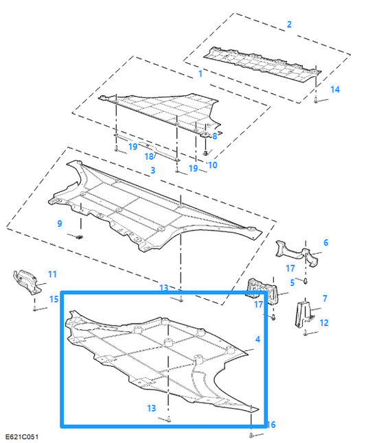 MG 4 SE & TROPHY EV 2022-2025 Front Engine Undertray Mudguard Cover - 10988168