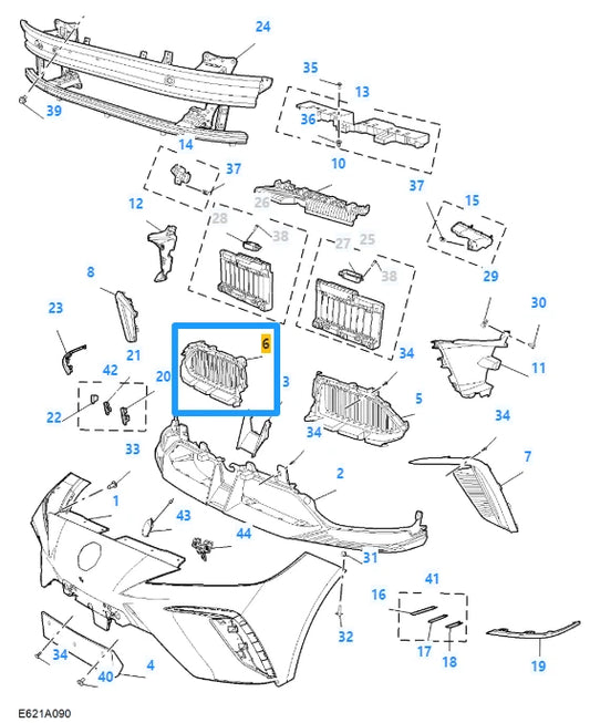 MG4 2022-2026 Front Lower Grille Fascia