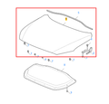 MG ZS 2017-2024 Primed Bonnet Hood