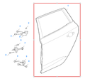 MG5 2020-2025 Rear Right Door