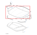 MG HS 2018-2024 Bonnet Hood