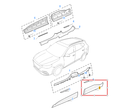 MG HS 2018-2024 Rear Left Door Moulding Trim
