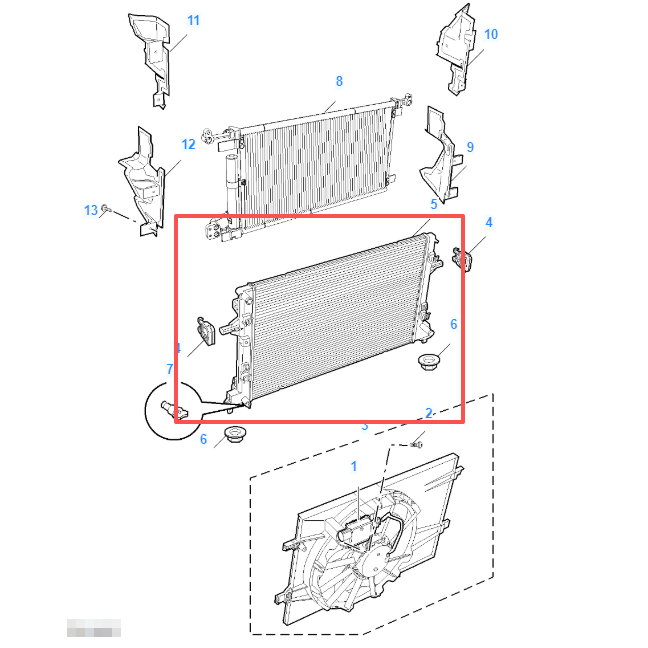 MG5 2020-2026 WATER RADIATOR