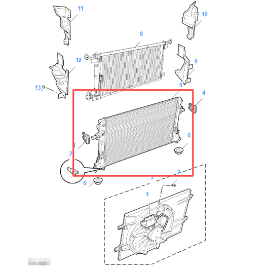 MG5 2020-2026 WATER RADIATOR