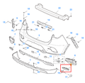 MG ZS 2020-2024 Rear Right Exhaust Cover Trim Chrome