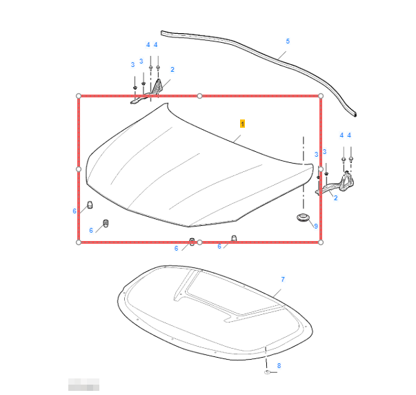 MG5 2022-2026 Front Bonnet Hood