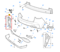 MG HS  2018-2024 Rear Left Bumper Bracket