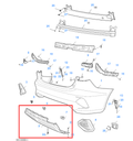 MG5 2022-2026 Rear Bumper Lower Trim