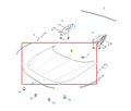 MG HS 2024-2026 Bonnet Hood