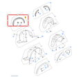 MG HS 2024-2026 Front Right Wheel Arch Moulding Trim