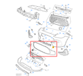 MG HS 2023-2024 Front Central Bumper Moulding