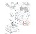 MG HS 2023-2024 Front Left Fog Lamp Light Cover