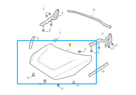 MG4 2022-2026 Bonnet Hood Panel
