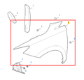 MG4 2022-2026 Right Wing Fender
