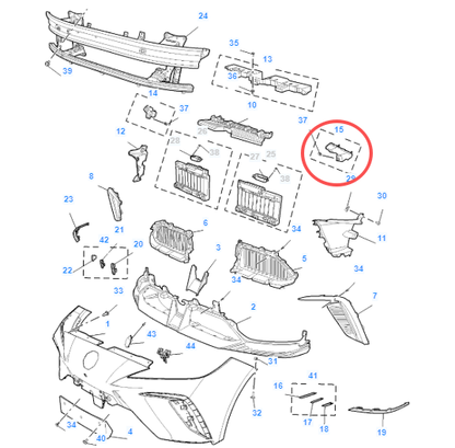 MG4 2022-2026 Front Left Bumper Bracket