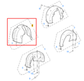 MG4 2022-2026 Front Right Splash Guard Wheel Arch Liner