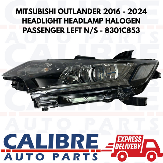 MITSUBISHI OUTLANDER 2016-2024 LEFT HALOGEN HEADLIGHT HEADLAMP N/S - 8301C853