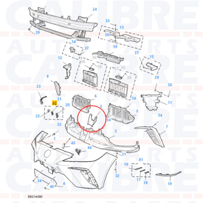 MG 4 EV SE & TROPHY 2022-2025 Front Bumper Lower Moulding Trim - 11183309