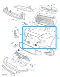 MG HS 2023-2024 Front Bumper Fascia Skin