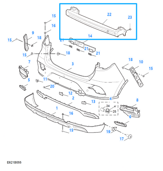 MG ZS Rear Bumper Reinforcement Beam Crash Bar