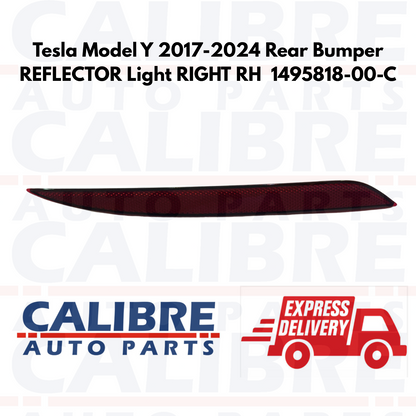 Tesla Model Y 2017-2024 Rear Bumper REFLECTOR Light RIGHT RH  1495818-00-C