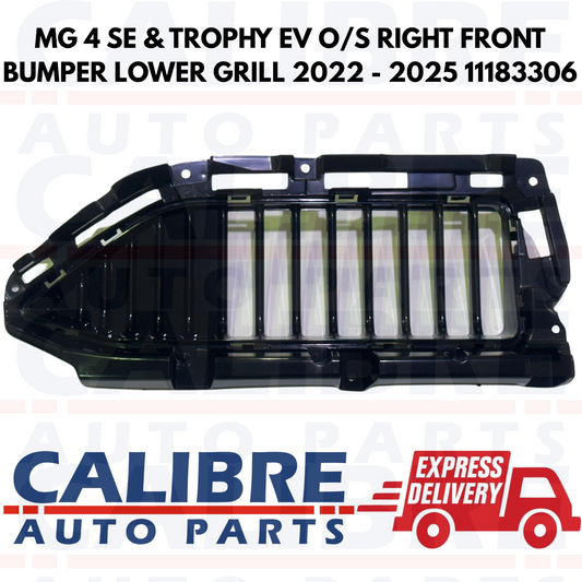 MG 4 SE & TROPHY EV Front Lower Right Driver Side RH Grille 2022 - 2025 11183306