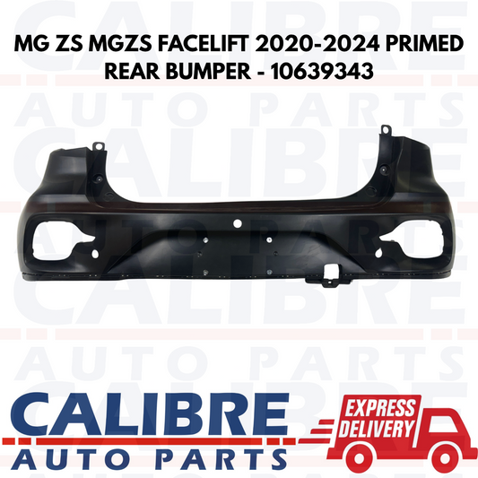 MG ZS 2020-2024 Facelift Black Primed Rear Bumper Fascia Skin - 10639343
