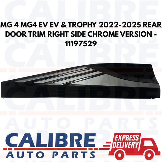 MG 4 EV 2022-2025 Chrome Rear Right Driver Side Door Trim Panel - 11197529