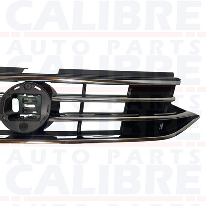 For VW VOLKSWAGEN TIGUAN R / R LINE 2019-2023 FRONT BUMPER TOP UPPER GRILL BLACK