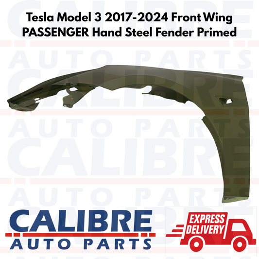 TESLA MODEL 3 2020-2024 Front Left Passenger Wing Fender Panel - 1081401-E0-D