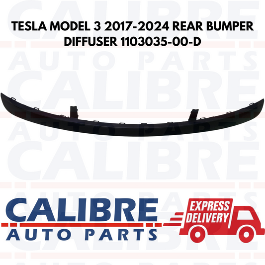 TESLA MODEL 3 2017-2024 REAR BUMPER DIFFUSER 1103035-00-D