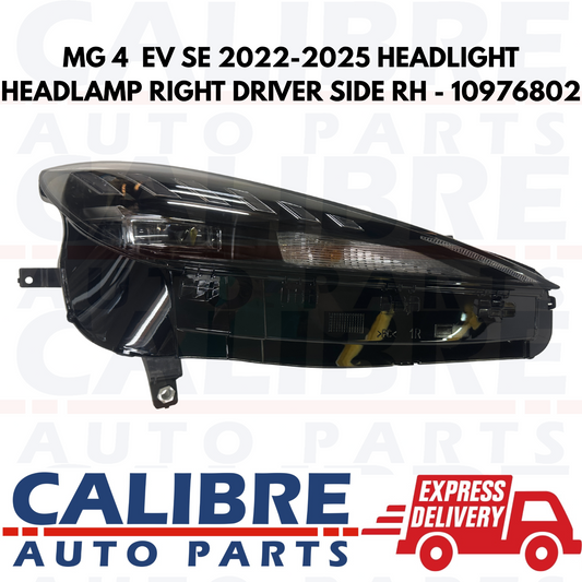 MG 4 EV SE 2022-2025 Front Headlight Headlight Right Driver Side RH - 10976802