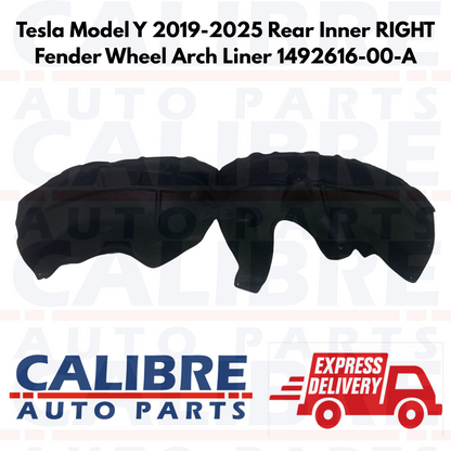Tesla Model Y 2019-2025 Rear Inner RIGHT Fender Wheel Arch Liner 1492616-00-A