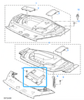 MG HS SE & TROPHY 2022-2025 Front Bumper Bonnet Latch Cover - 11011605
