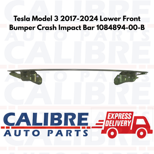 Tesla Model 3 2017-2025 Lower Front Bumper Crash Impact Bar 1084894-00-B