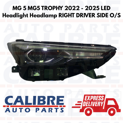 MG 5 TROPHY FACELIFT 2022 - 2025 Front Right Driver Side LED Headlight Headlamp