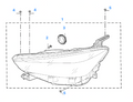 MG 5 TROPHY 2022 - 2025 Front Left Passenger Side LED Headlight Headlamp
