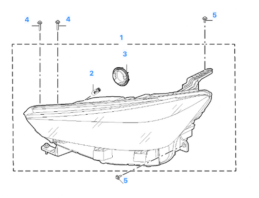 MG 5 TROPHY 2022 - 2025 Front Left Passenger Side LED Headlight Headlamp