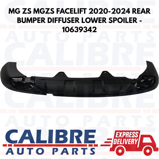 MG ZS MGZS FACELIFT 2020-2024 REAR BUMPER DIFFUSER LOWER SPOILER - 10639342