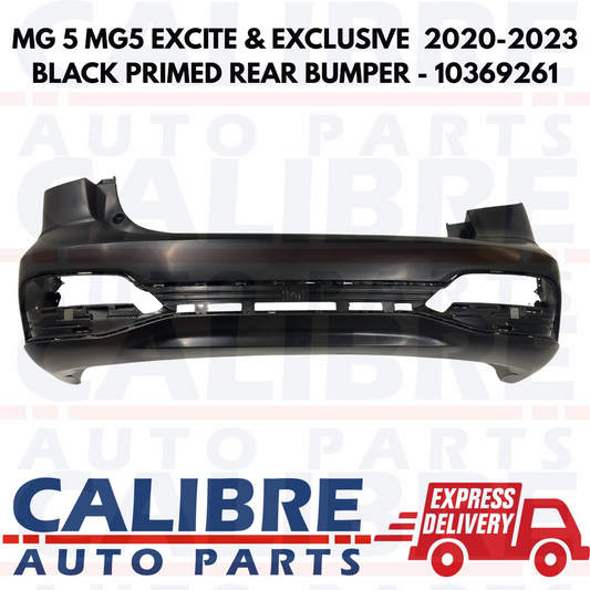 MG 5 Excite & Exclusive 2020-2023 Black Primed Rear Bumper Fascia Skin  10369261