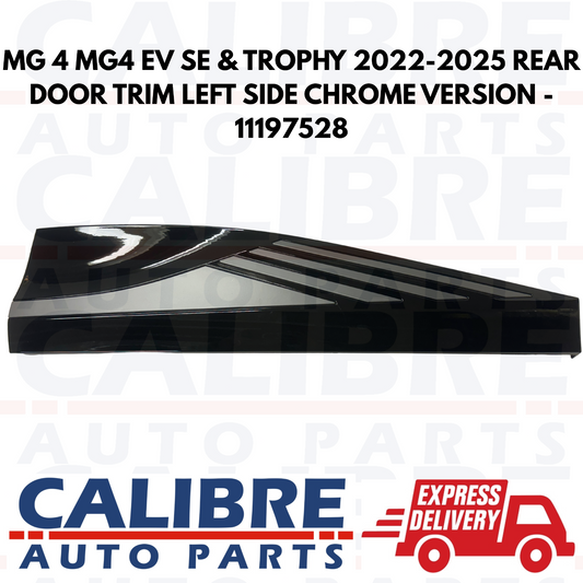 MG 4 EV 2022-2025 Rear Chrome Left Passenger Side Door Trim Panel - 11197528
