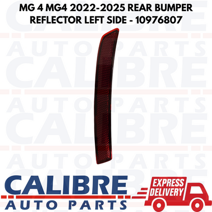 MG 4 2022-2025 Rear Left Passenger Side Bumper Reflector - 10976807