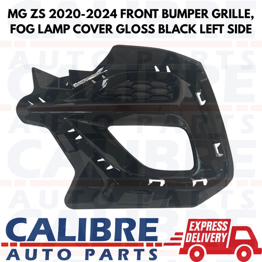 MG ZS 2020-2024 Front Bumper GLoss Black Right Driver Side Fog Lamp Cover