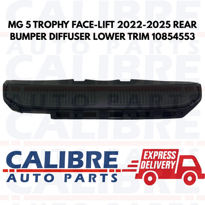 MG 5 TROPHY FACELIFT 2022-2025 REAR BUMPER DIFFUSER LOWER TRIM 10854553
