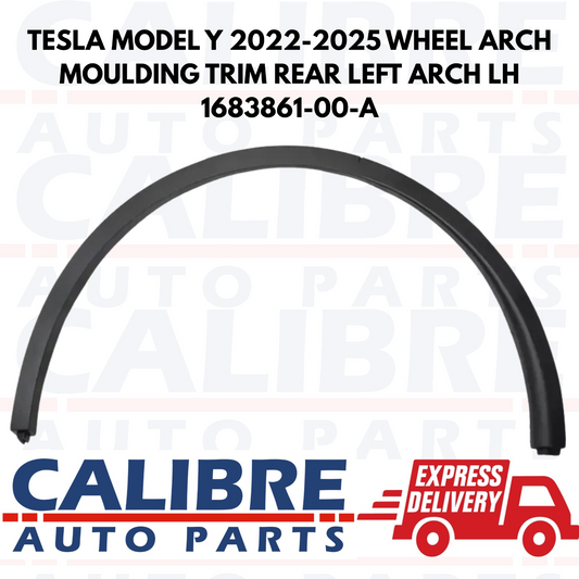 TESLA MODEL Y 2022-2025 WHEEL ARCH TRIM REAR LEFT ARCH LH 1683861-00-A